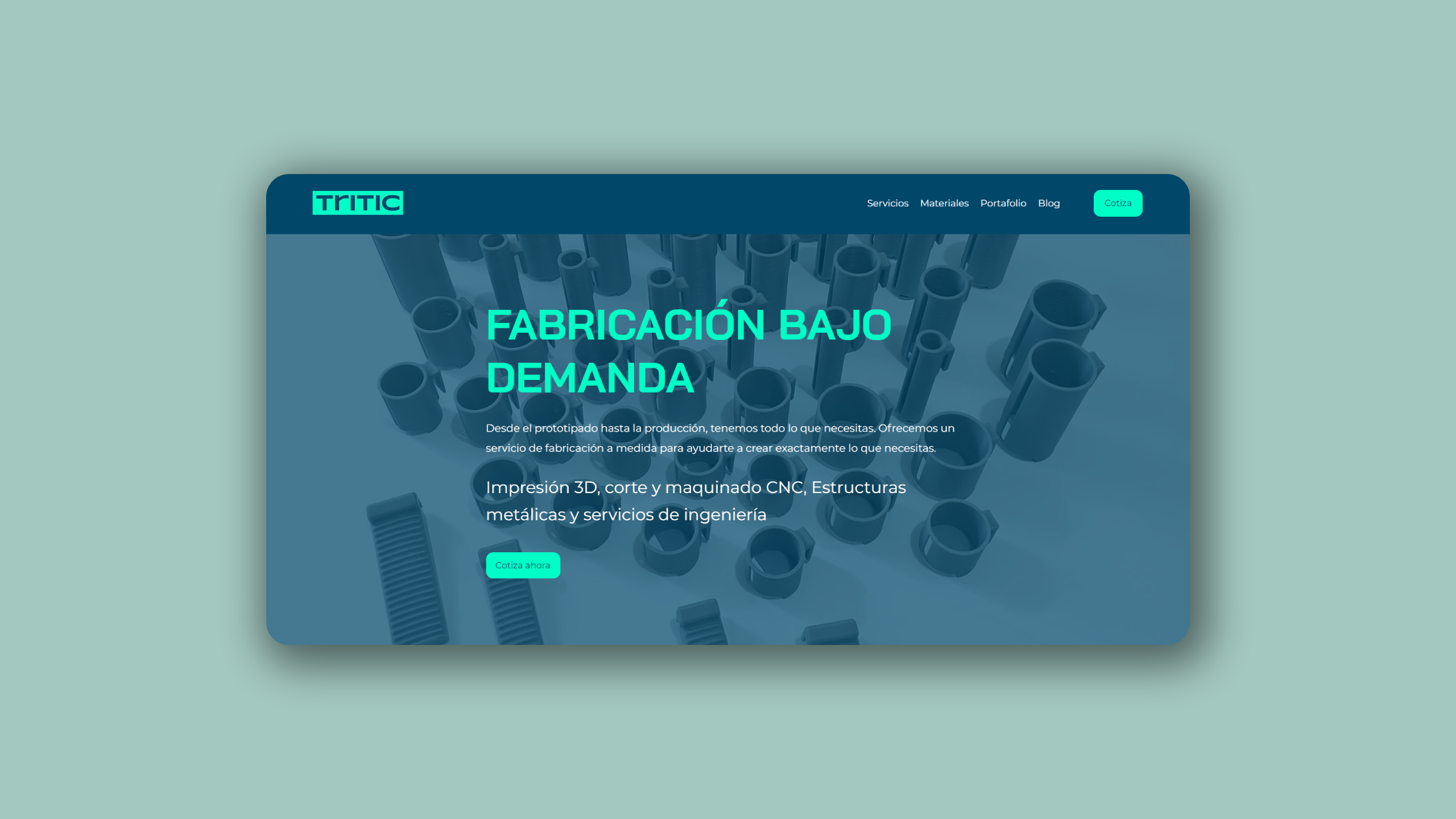 Tritic 3D website showcase